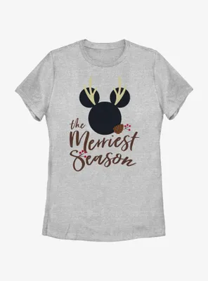 Disney Mickey Mouse Merriest Season Womens T-Shirt