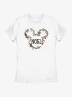 Disney Mickey Mouse Noel Mistletoe Ears Womens T-Shirt