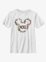 Disney Mickey Mouse Noel Mistletoe Ears Youth T-Shirt