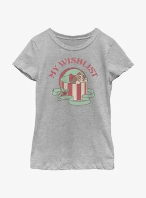 Disney Lady and the Tramp My Wishlist Youth Girls T-Shirt