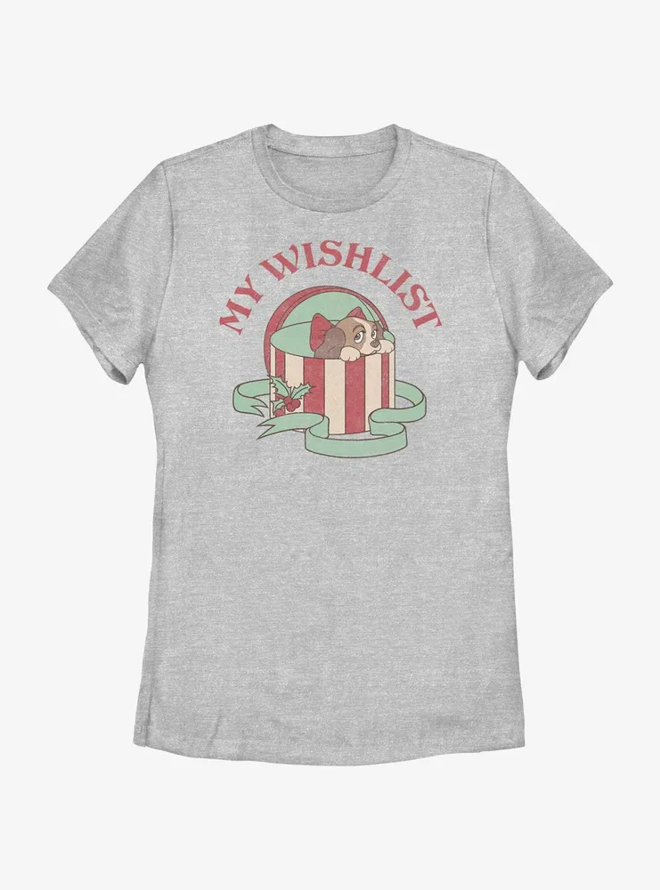 Disney Lady and the Tramp My Wishlist Womens T-Shirt