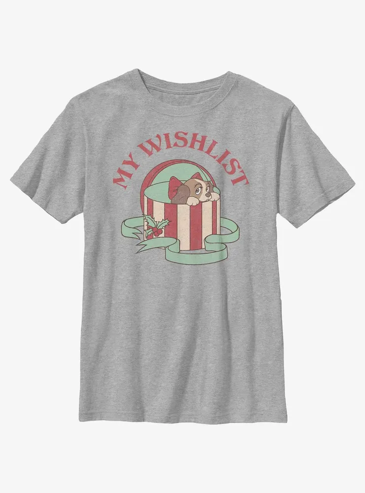 Disney Lady and the Tramp My Wishlist Youth T-Shirt