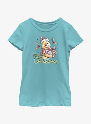 Disney Winnie The Pooh Berry Christmas Youth Girls T-Shirt
