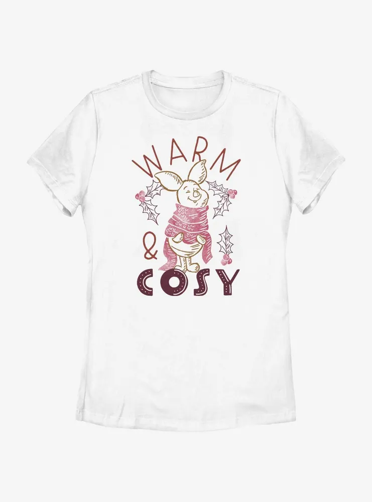 Disney Winnie The Pooh Piglet Warm and Cosy Womens T-Shirt