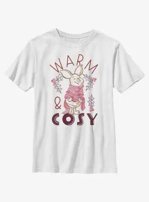 Disney Winnie The Pooh Piglet Warm and Cosy Youth T-Shirt