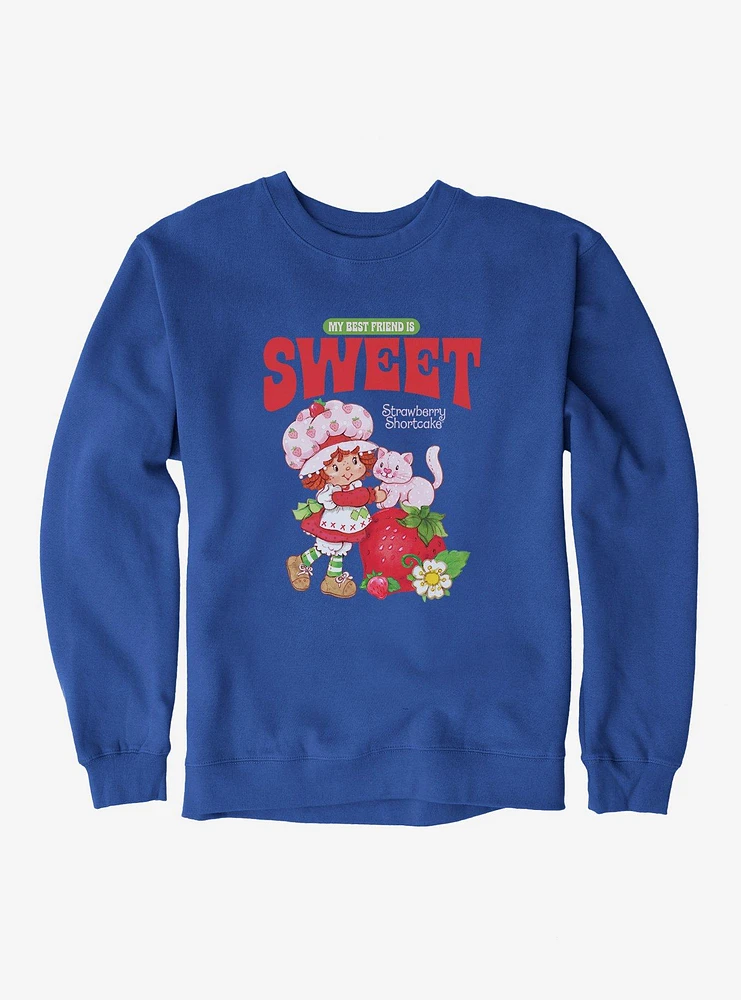 Strawberry Shortcake & Custard Vintage My Best Friend Is Sweet Sweatshirt