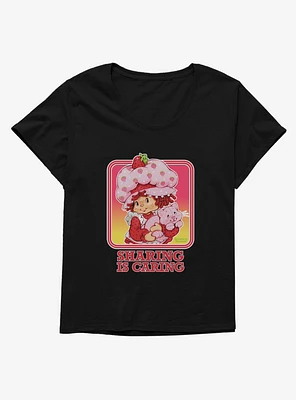 Strawberry Shortcake Vintage Sharing Is Caring Girls T-Shirt Plus