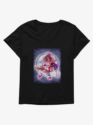 Frosted Fantasia Witch Girls T-Shirt Plus by Brigid Ashwood