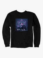 Celtic Black Fluffy Cat Sweatshirt by Brigid Ashwood