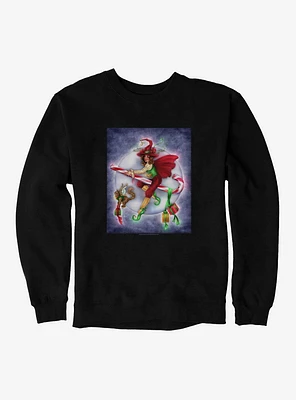 Christmas Witch Sweatshirt by Brigid Ashwood