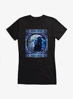 Celtic Black Cat Girls T-Shirt by Brigid Ashwood