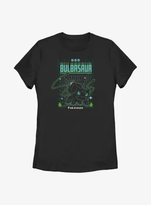 Pokemon Bulbasaur Grid Womens T-Shirt