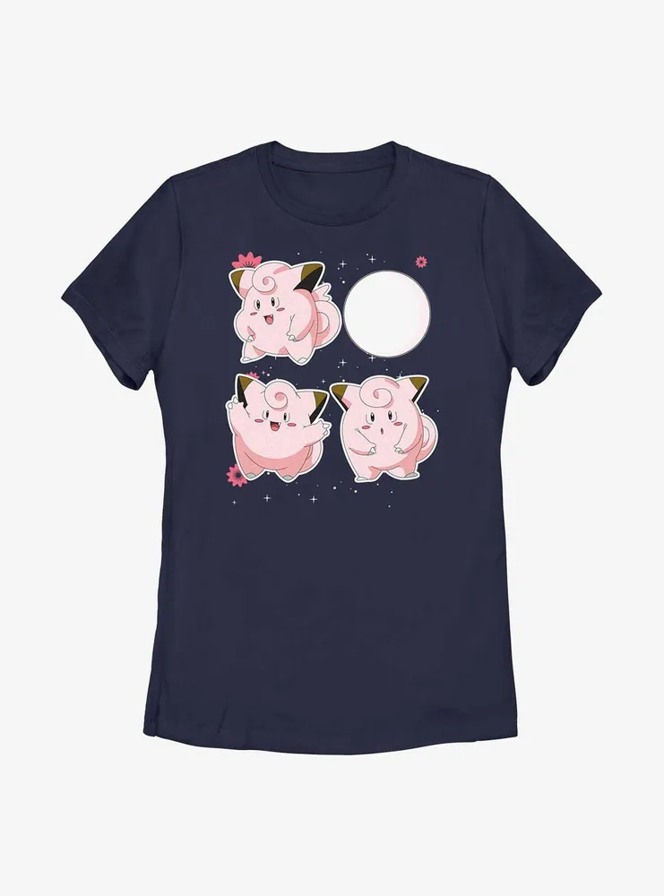 Pokemon Clefairy Emotes Womens T-Shirt