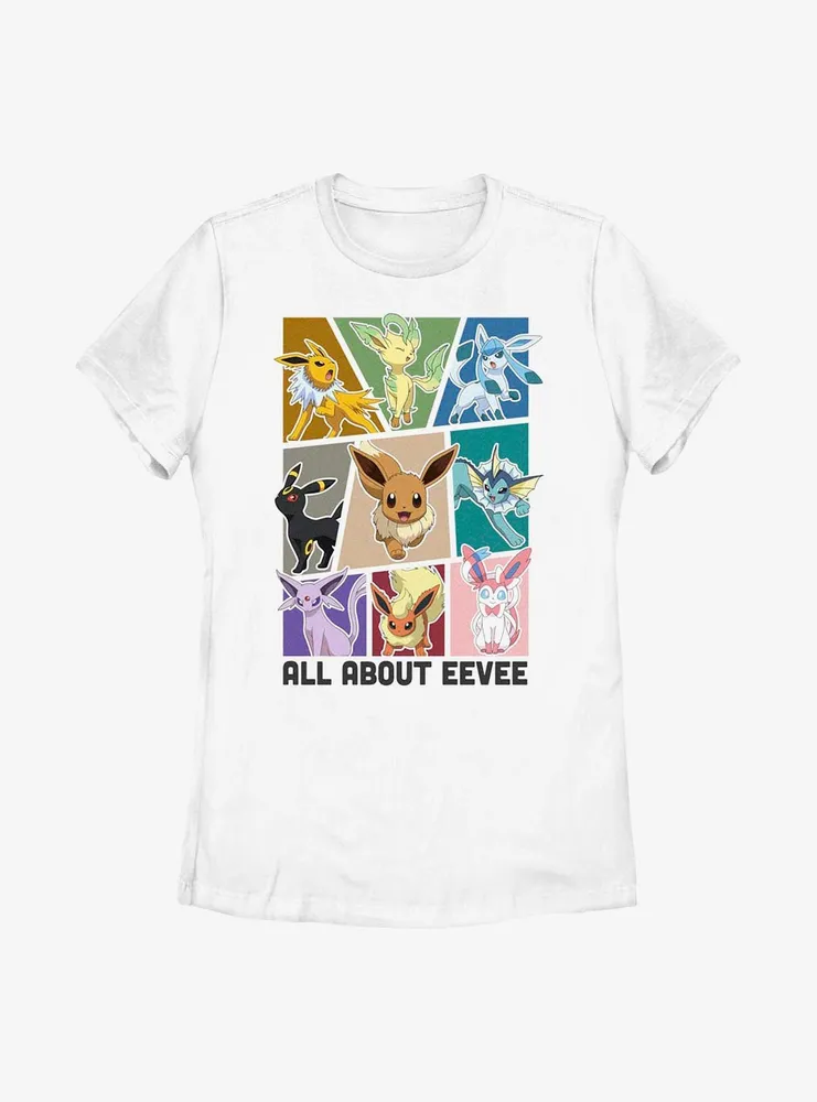 Pokemon Eeveelution All About Eevee Womens T-Shirt