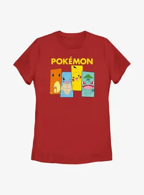 Pokemon Kanto Starters Womens T-Shirt
