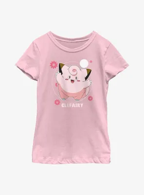 Pokemon Clefairy Dance Youth Girls T-Shirt