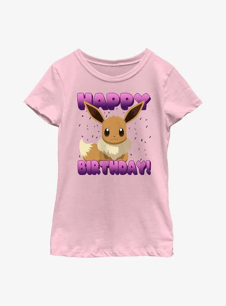 Pokemon Eevee Birthday Youth Girls T-Shirt