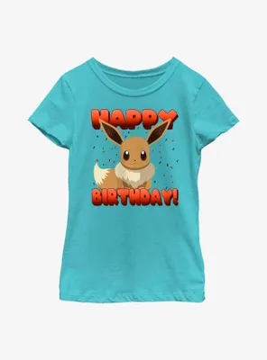 Pokemon Eevee Birthday Youth Girls T-Shirt