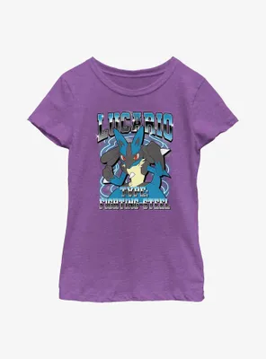 Pokemon Lucario Type Youth Girls T-Shirt