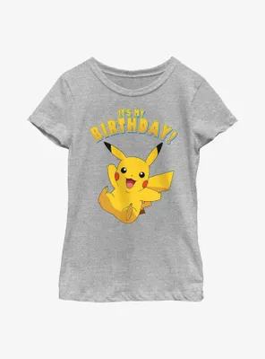 Pokemon Pikachu Birthday Party Youth Girls T-Shirt