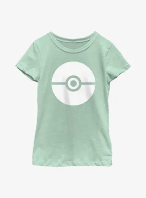 Pokemon Pokeball Simple Youth Girls T-Shirt