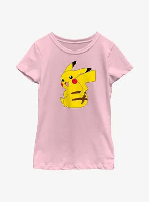 Pokemon Pikachu Back Youth Girls T-Shirt