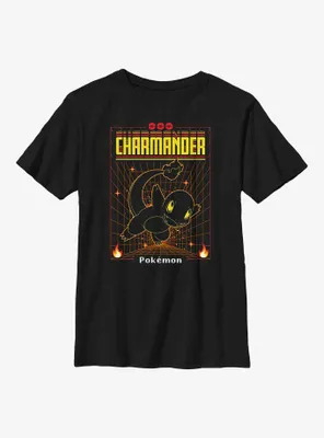 Pokemon Charmander Grid Youth T-Shirt