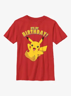Pokemon Pikachu Birthday Party Youth T-Shirt