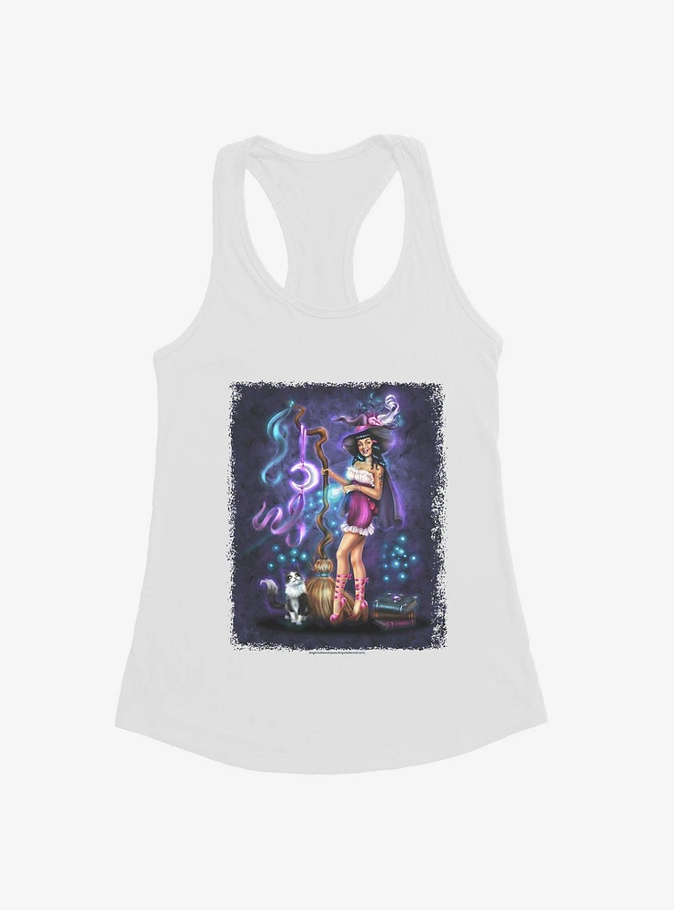 Witch Purrfect Spell Girls Tank by Brigid Ashwood