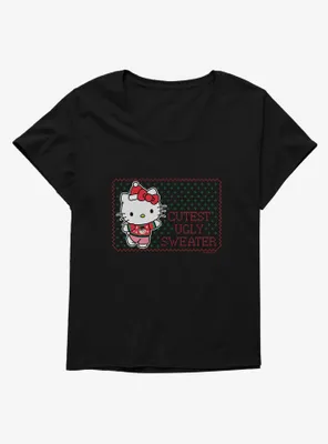 Hello Kitty Cutest Ugly Christmas Womens T-Shirt Plus