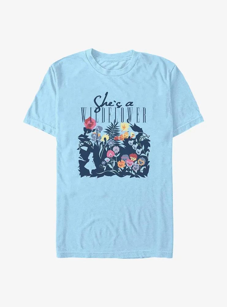 Disney Alice Wonderland She's A Wildflower T-Shirt