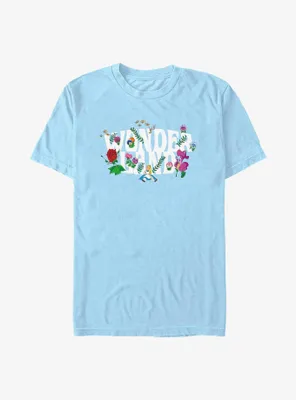 Disney Alice Wonderland Flower Garden Logo T-Shirt