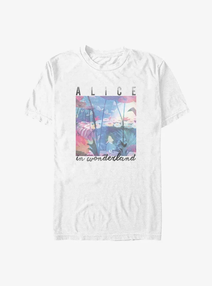 Disney Alice Wonderland Garden Scene T-Shirt