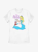 Disney Alice Wonderland Dinah Flower Crown Womens T-Shirt