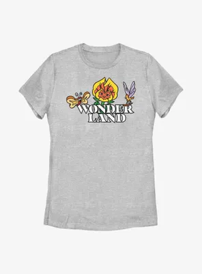 Disney Alice Wonderland Flower Logo Womens T-Shirt