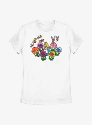 Disney Alice Wonderland Flowerland Womens T-Shirt