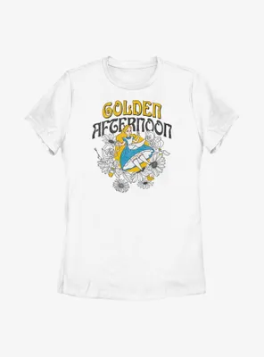 Disney Alice Wonderland Golden Afternoon Womens T-Shirt