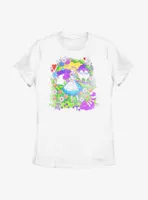 Disney Alice Wonderland Psychedelic Scene Womens T-Shirt