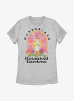 Disney Alice Wonderland Retro Botanical Garden Womens T-Shirt