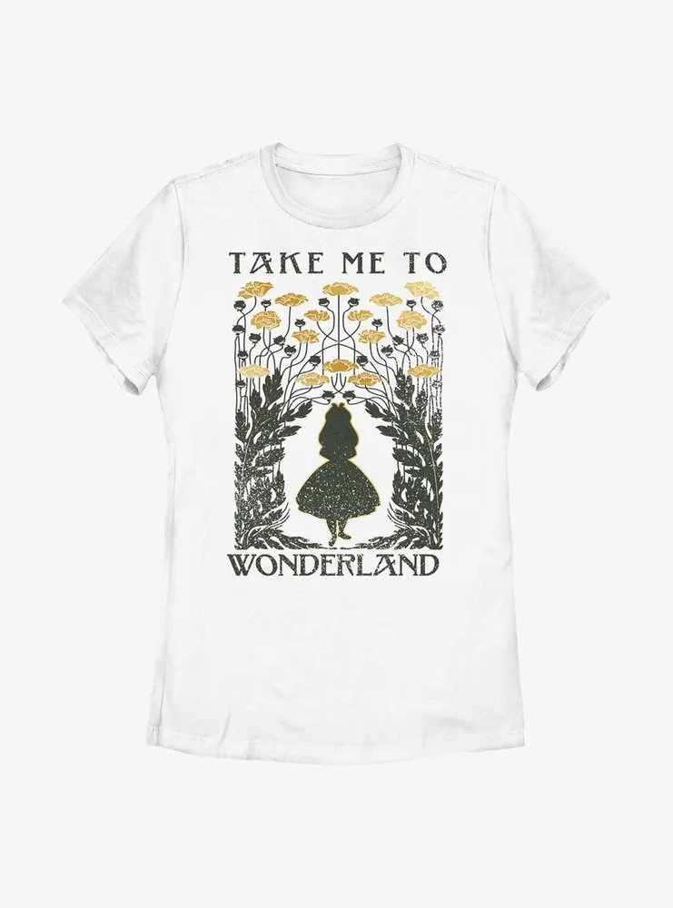 Disney Alice Wonderland Take Me To Womens T-Shirt