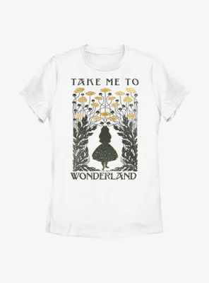 Disney Alice Wonderland Take Me To Womens T-Shirt