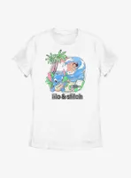 Disney Lilo & Stitch Beach Day Womens T-Shirt