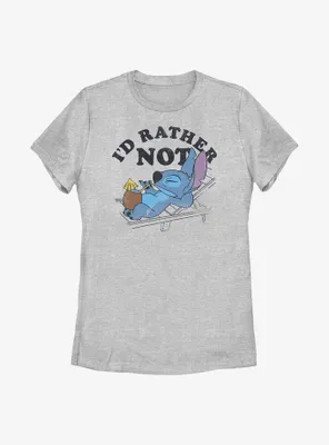 Disney Lilo & Stitch I'd Rather Not Womens T-Shirt