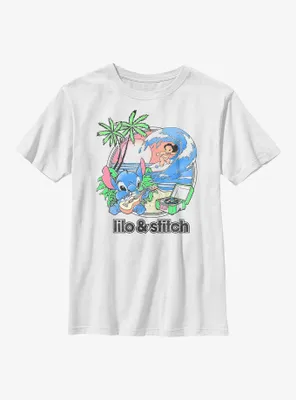 Disney Lilo & Stitch Beach Day Youth T-Shirt