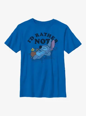 Disney Lilo & Stitch I'd Rather Not Youth T-Shirt