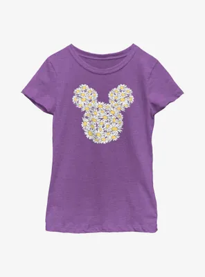Disney Mickey Mouse Daisy Flower Fill Youth Girls T-Shirt