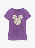 Disney Mickey Mouse Daisy Flower Fill Youth Girls T-Shirt