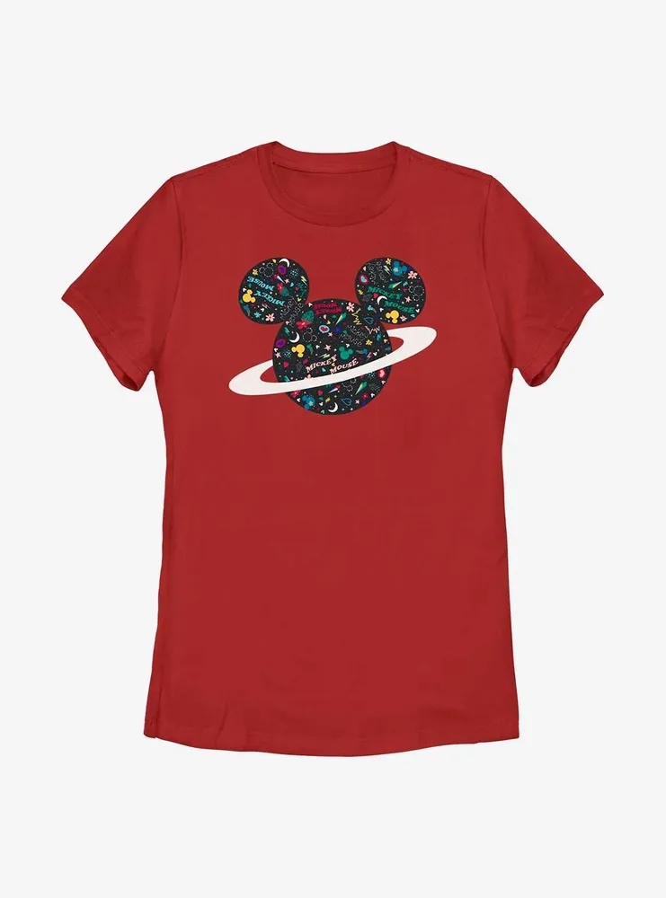 Disney Mickey Mouse Planet Womens T-Shirt