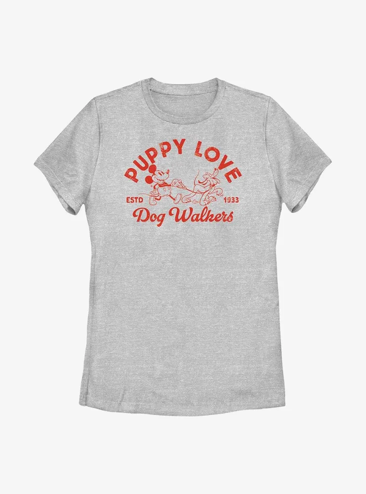 Disney Mickey Mouse Puppy Love Womens T-Shirt