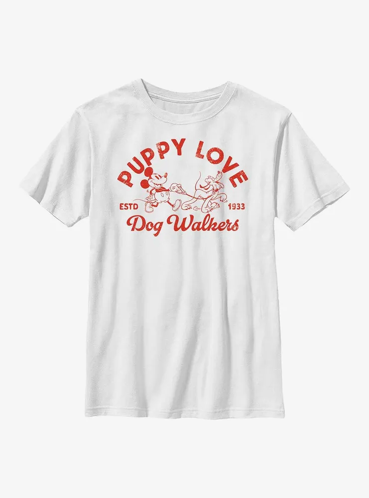 Boxlunch Disney Mickey Mouse Puppy Love Youth T-Shirt